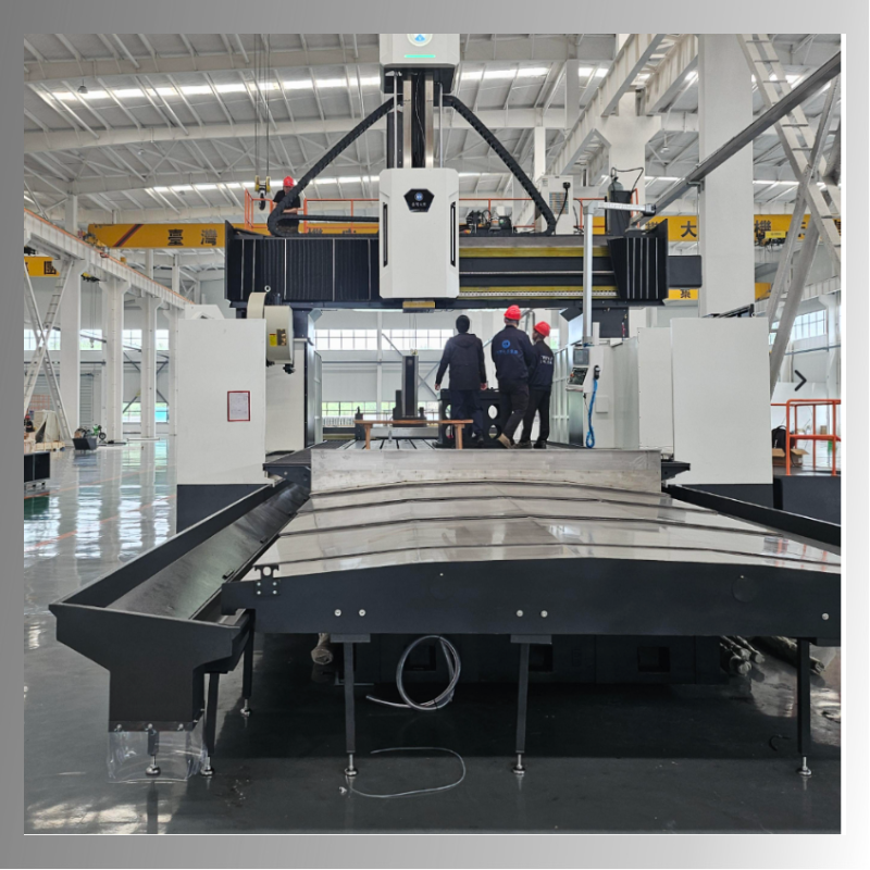 DVF-8033 table moving type large square ram portal &gantry milling machines